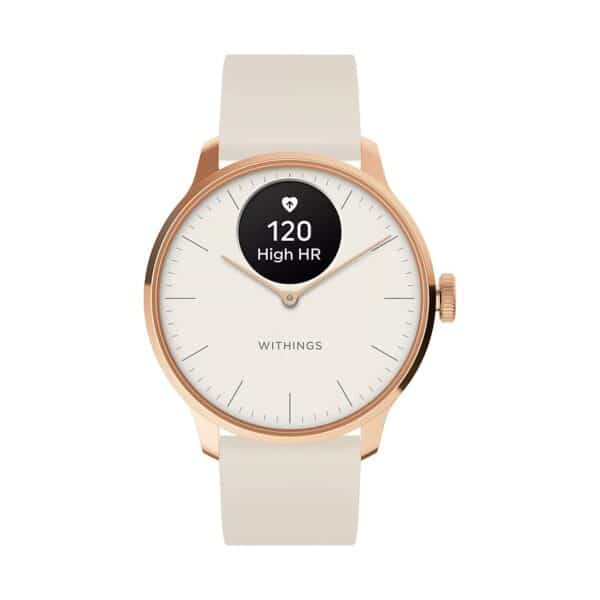 Withings Unisexuhr Scanwatch Light 37mm rose  HWA11-BUNDLE 1 Edelstahl