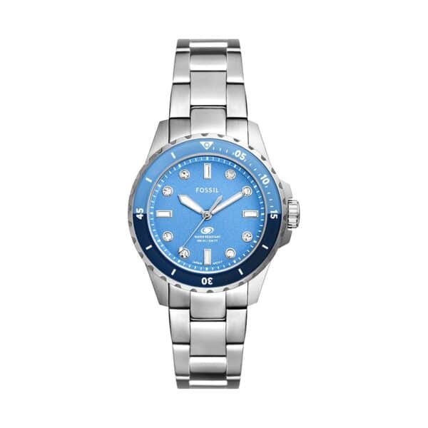 Fossil Damenuhr FOSSIL BLUE DIVE ES5353 Edelstahl