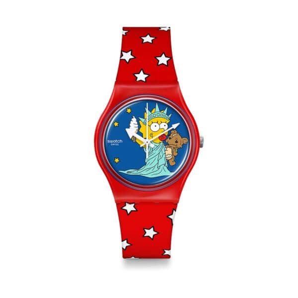 Swatch Unisexuhr THE SIMPSONS COLLECTION SO28Z120 Kunststoff