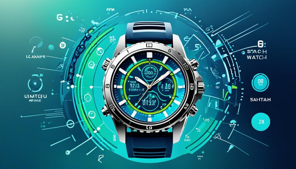 Digital-Anzeigen in Navy Watches